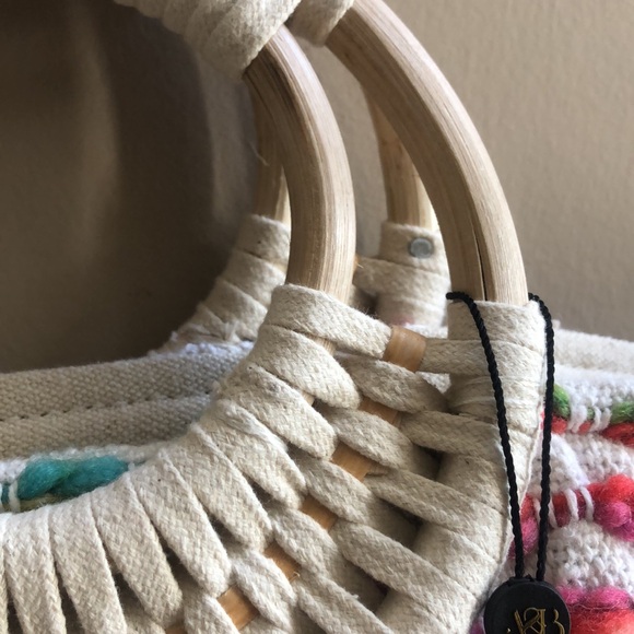 America & Beyond round handle boho bag - New with Tags - Picture 5 of 10